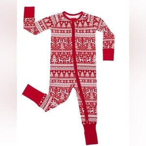 Little Sleepies Red and White Kids Pajamas